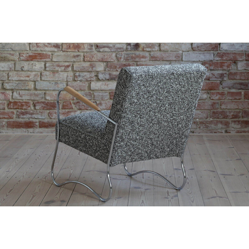 Paire de fauteuils vintage de "Wschód" Zadziele, Bauhaus 1950