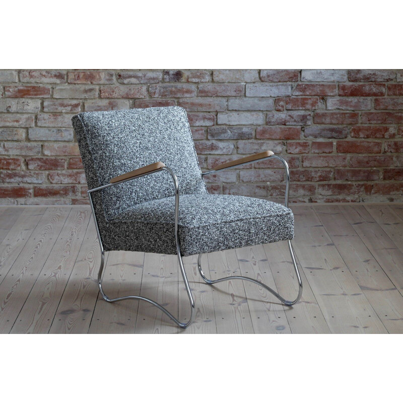 Paire de fauteuils vintage de "Wschód" Zadziele, Bauhaus 1950
