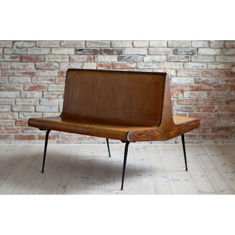 Vintage Platform Bench, 1950s