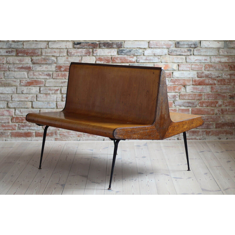 Vintage Platform Bench, 1950s