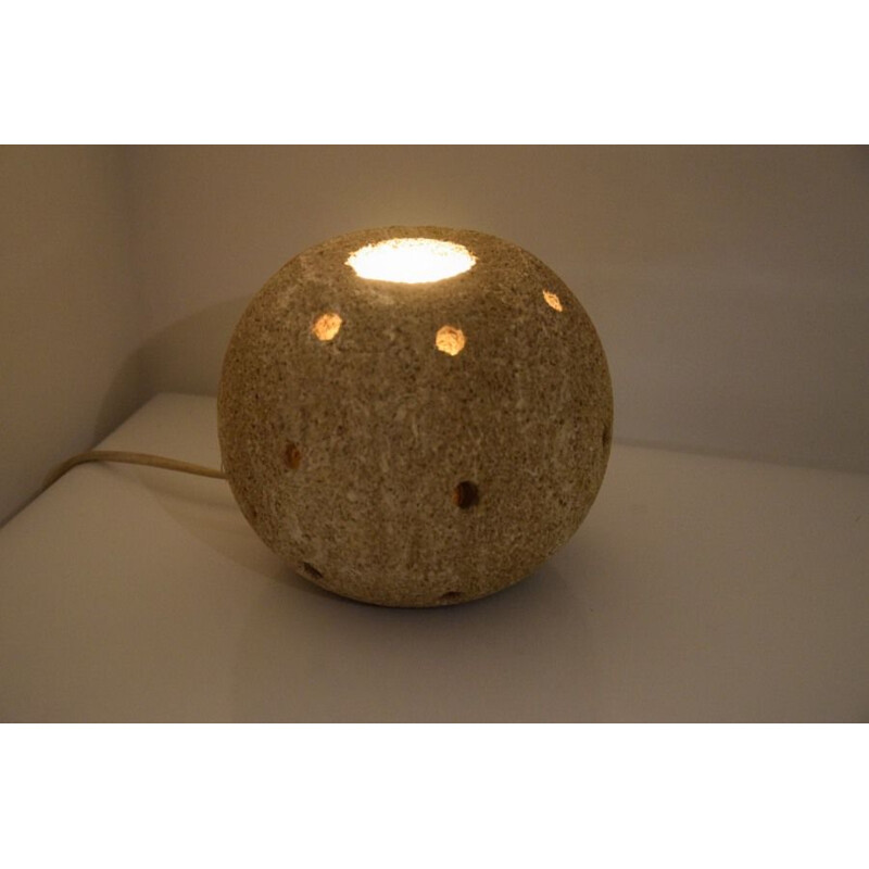 Vintage stone lamp, 1980