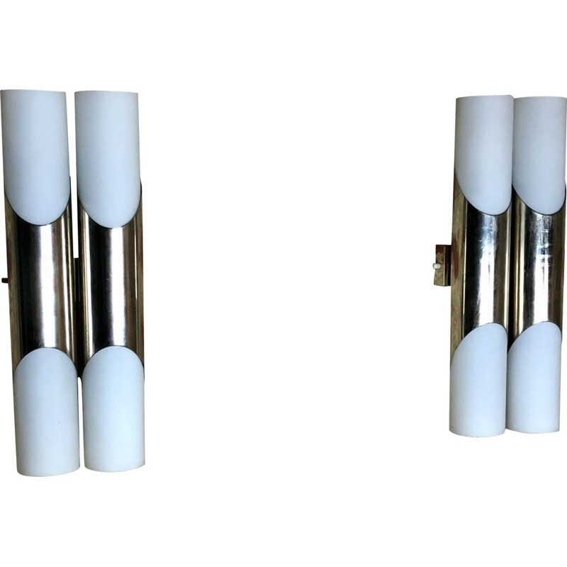 Pair of vintage wall lamps by Paul Neuman for Neumann Leuchten, Germany 1970