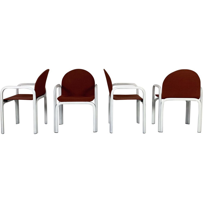 Set of 4 vintage  Orsay Armchairs by Gae Aulenti for Knoll, 1970s