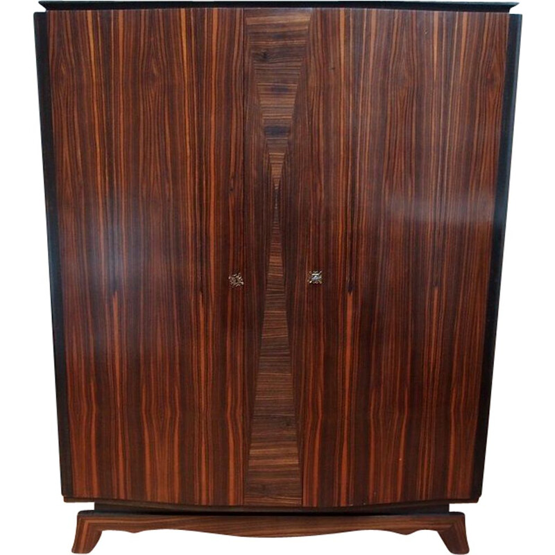 Vintage rosewood wardrobe from Rio Art Deco 