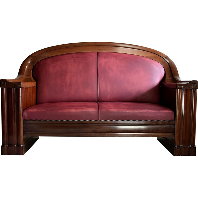 Vintage Art Deco Sofa by the Royal  Furniture Maker C.B. Hansens Danish 1930
