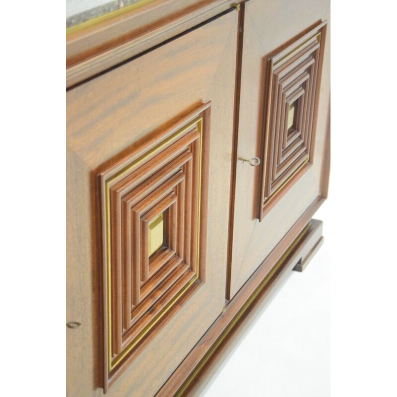 Credenza vintage in mogano art déco di Maxime Old, 1930-1950