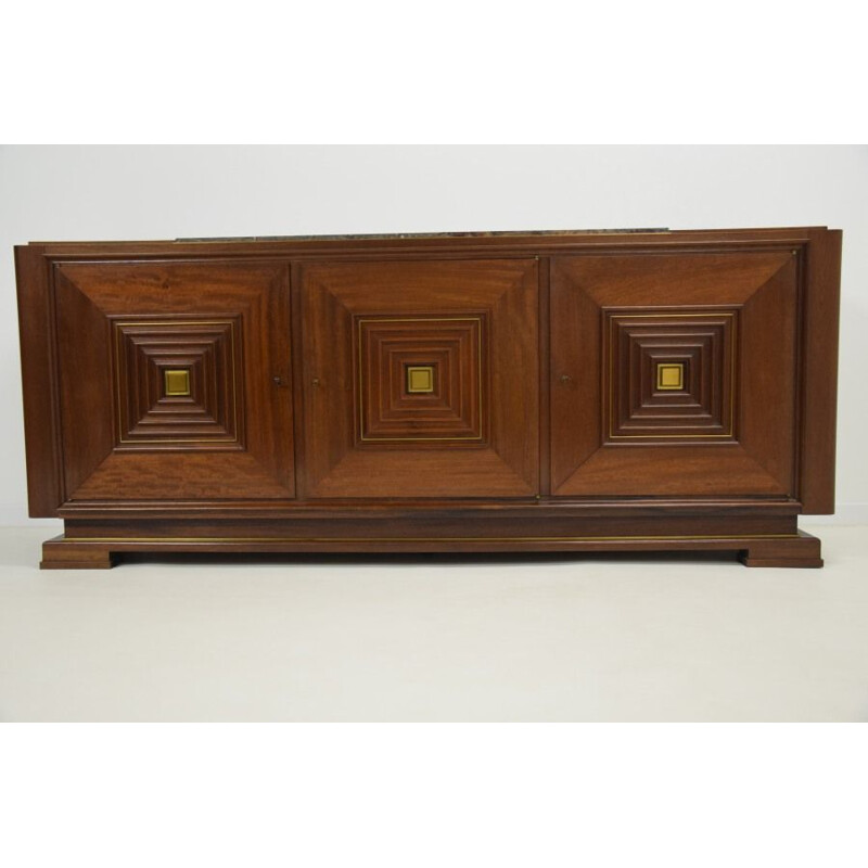 Vintage art deco mahogany sideboard by Maxime Old, 1930-1950