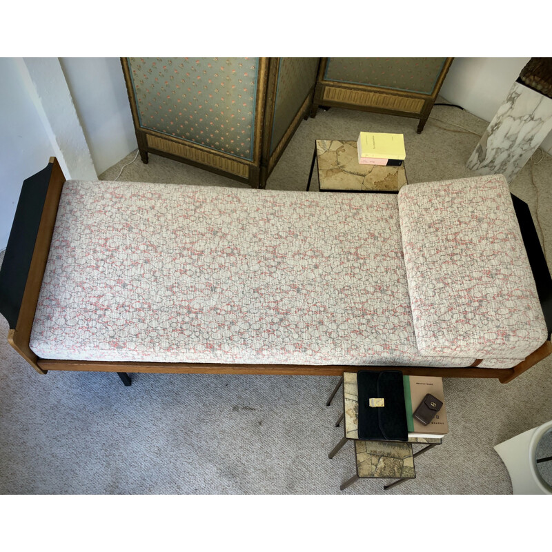 Vintage resting bed,Roger Landault 1950