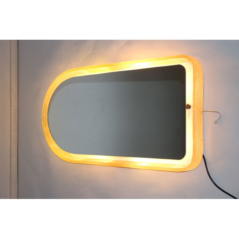 Large vintage Wall Mirror Egon Hillebrand 1970s