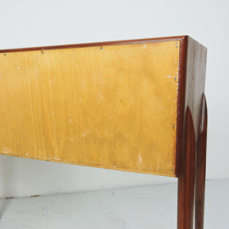 Mesa lateral vintage por Rimbert Sandholt para Glas