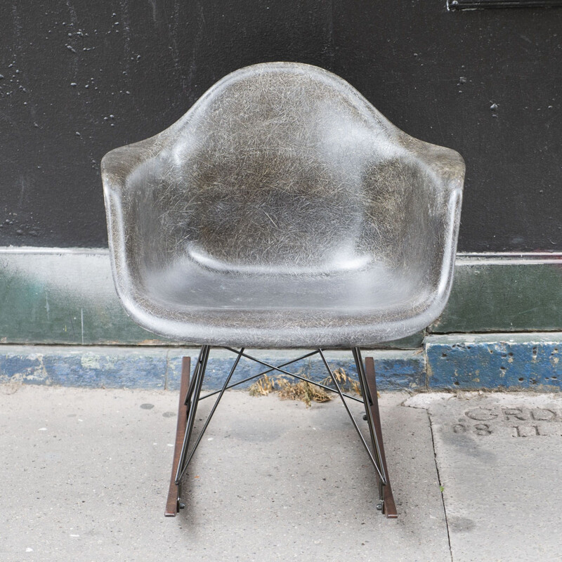 Rocking chair vintage Black de Charles & Ray Eames - Herman Miller 1953