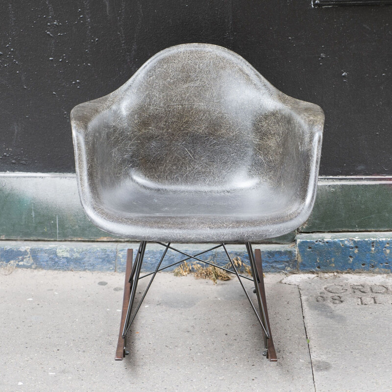 Vintage Rocking chair Black de Charles & Ray Eames - Herman Miller 1953