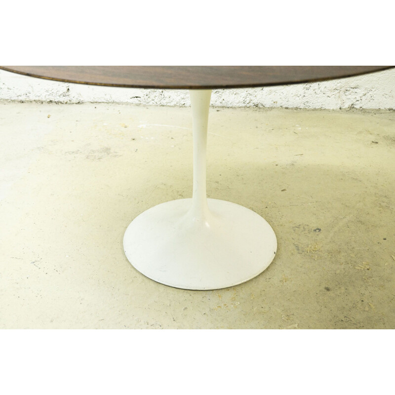 Vintage Tulip table in Rosewood from Eero Saarinen Ø 120 cm - Knoll - 1970