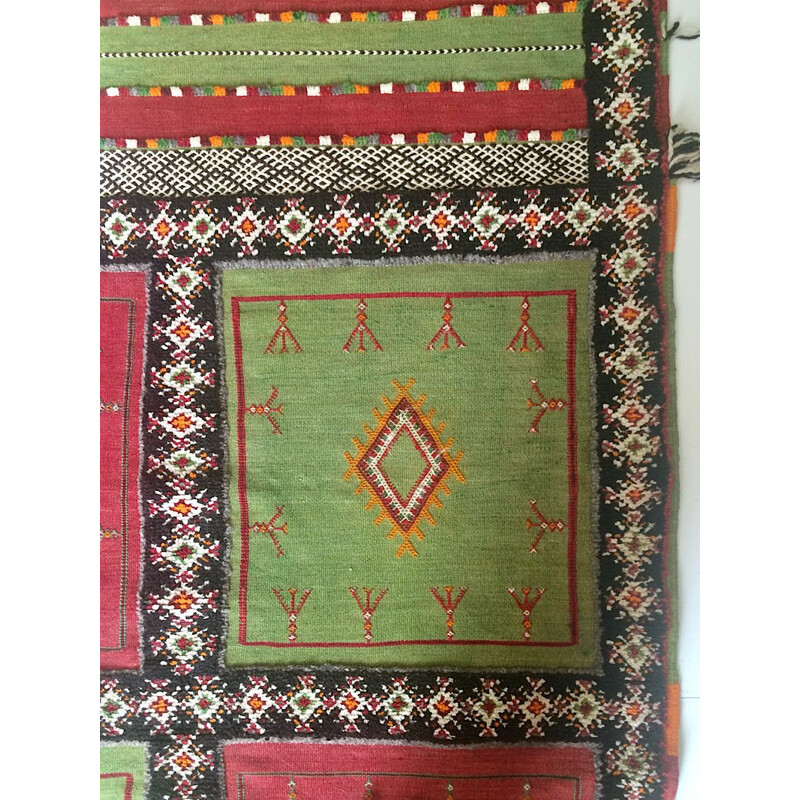 Vintage Berber kilim carpet 110x210cm