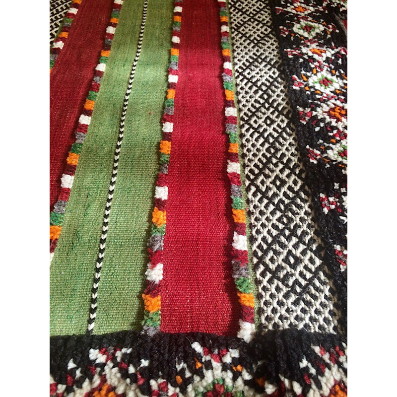 Vintage Berber kilim carpet 110x210cm