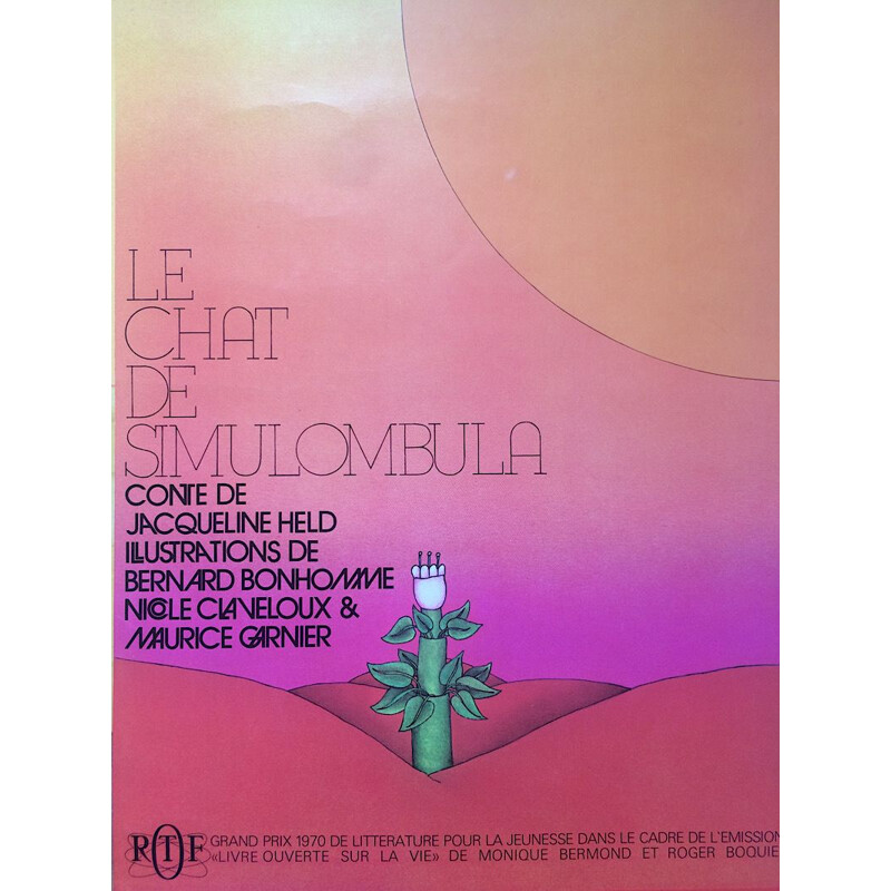 Affiche originale vintage Le Chat de Simulombula 1971