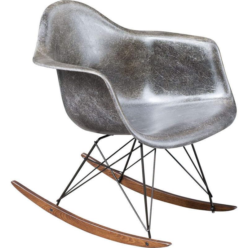Vintage Rocking chair Black de Charles & Ray Eames - Herman Miller 1953