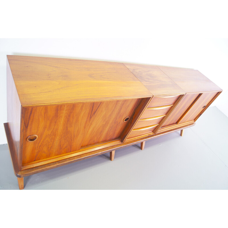 Vintage Walnut Sideboard Rudolf Glatzel for Fristho 1956