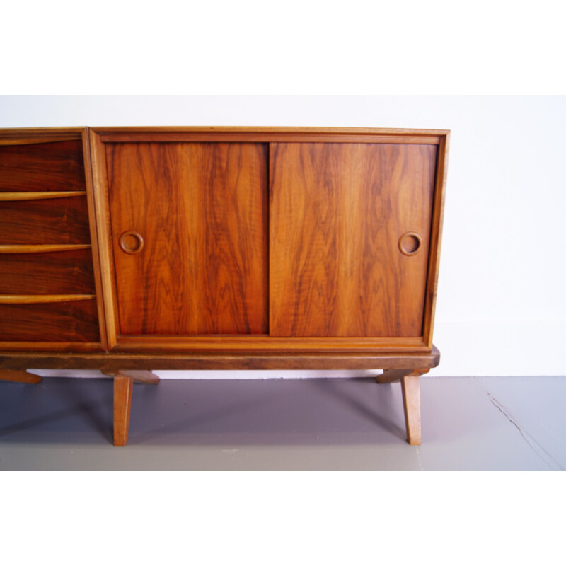 Vintage Walnut Sideboard Rudolf Glatzel for Fristho 1956