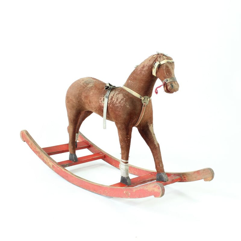 Vintage rocking horse, Czechoslovakia 1930