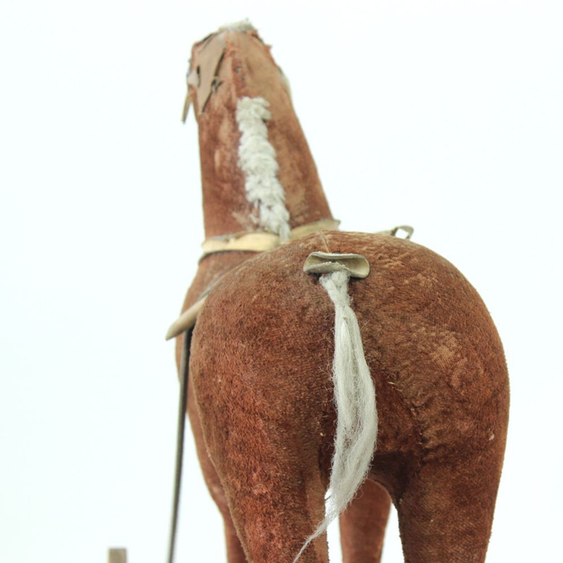 Caballo balancín vintage, Checoslovaquia 1930