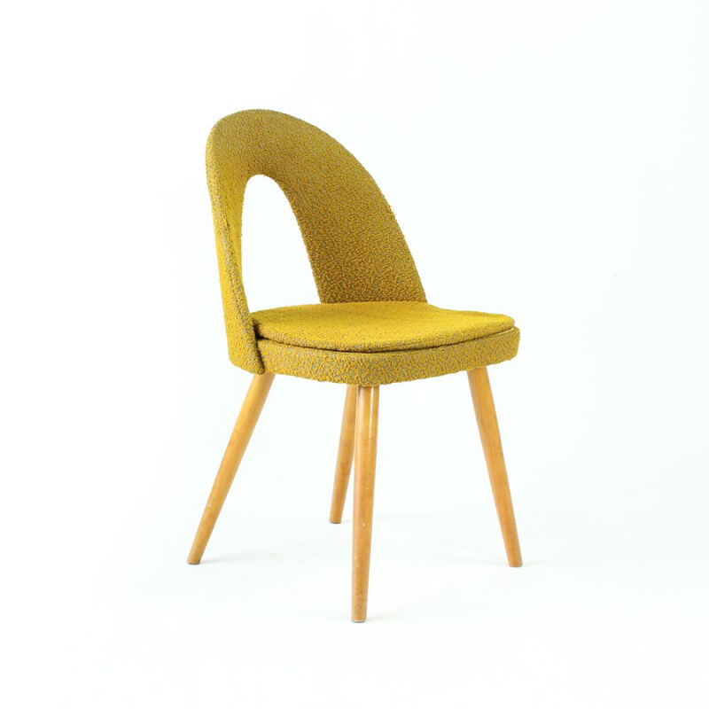 Midcentury Chair by Tatra in Gold Fabric, Antonin Suman, Czechoslovakia 1960s