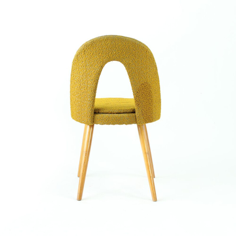 Midcentury Chair by Tatra in Gold Fabric, Antonin Suman, Czechoslovakia 1960s