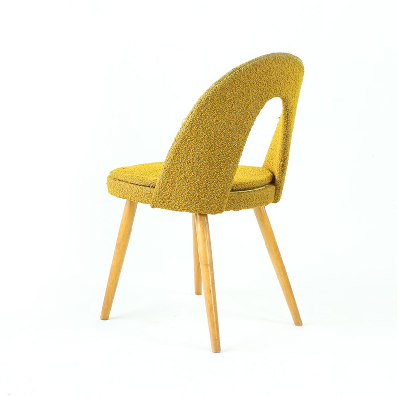 Midcentury Chair by Tatra in Gold Fabric, Antonin Suman, Czechoslovakia 1960s