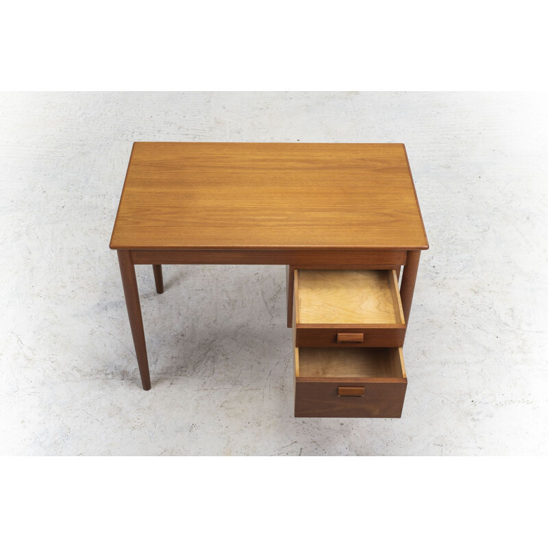 Vintage Teak Desk by Børge Mogensen for Søborg Møbelfabrik 1960s