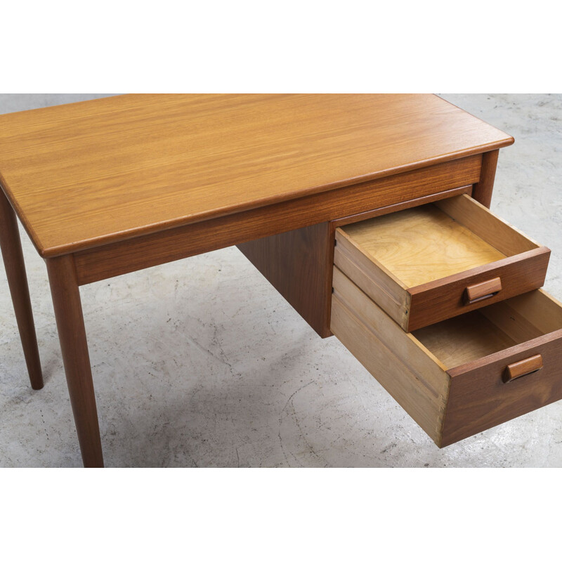 Vintage Teak Desk by Børge Mogensen for Søborg Møbelfabrik 1960s
