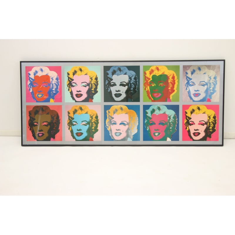 Grande impression Pop art vintage Marilyn Monroe Andy Warhol 1962