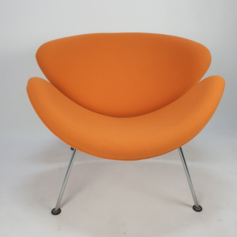 Fauteuil Lounge vintage orange slice de Pierre Paulin pour Artifort 1980