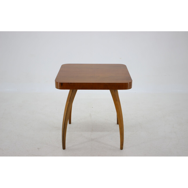 Vintage walnut coffee table by Jindrich Halabala for Up Zavody, Czechoslovakia 1960