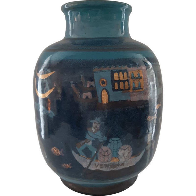 Vintage ceramic Vase by Charles and Hèléne IMBERT 1920