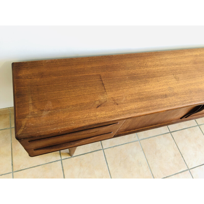 Long Vintage teak sideboard, Scandinavian 1960s