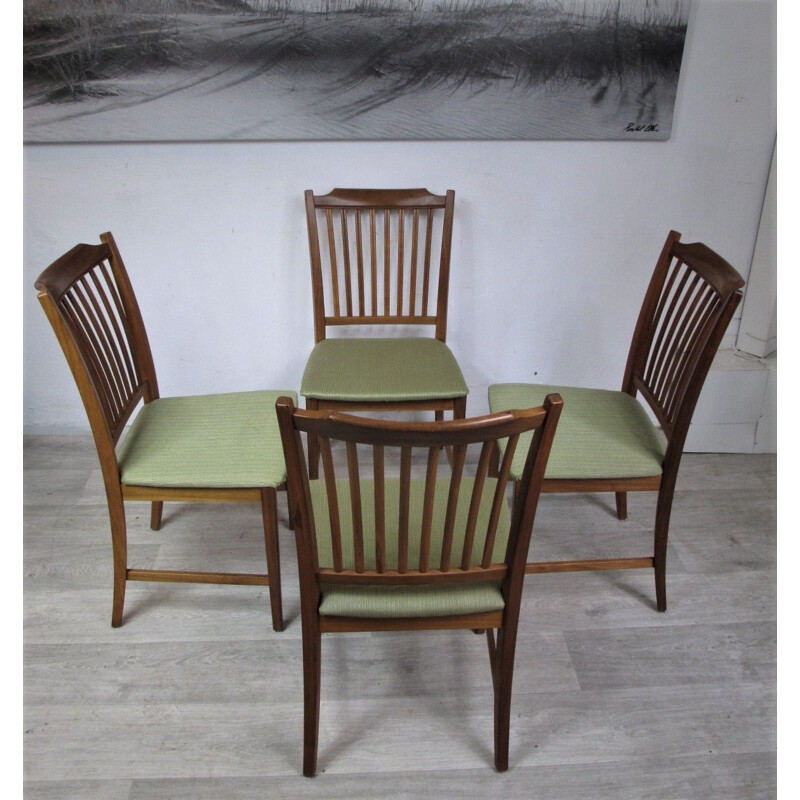 Set van 4 vintage stoelen, Denemarken, 1970