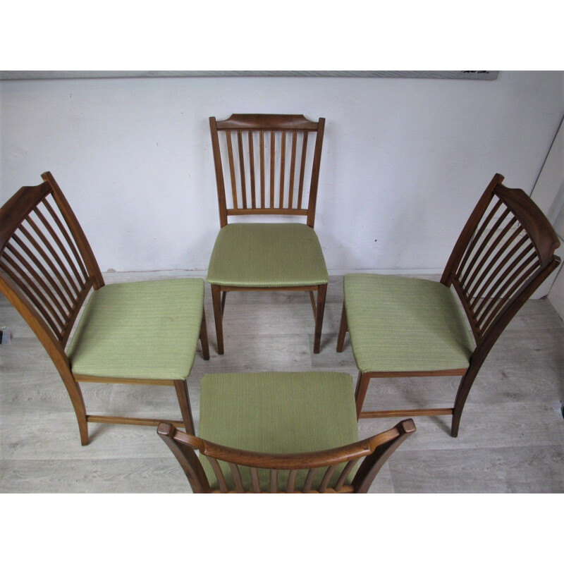 Conjunto de 4 cadeiras de vindima, Dinamarca, 1970