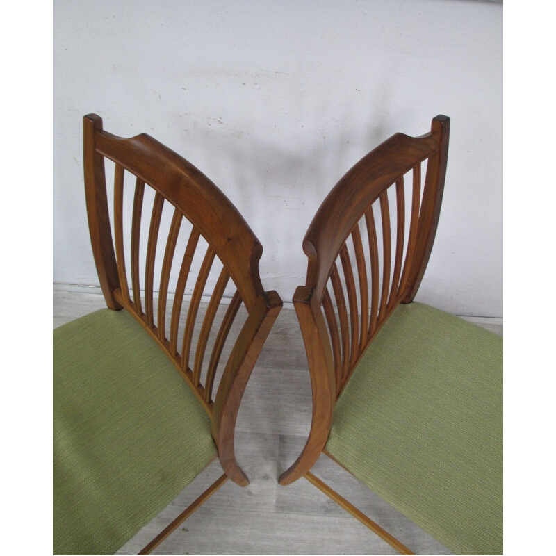 Lot de 4 chaises vintage, Danemark, 1970