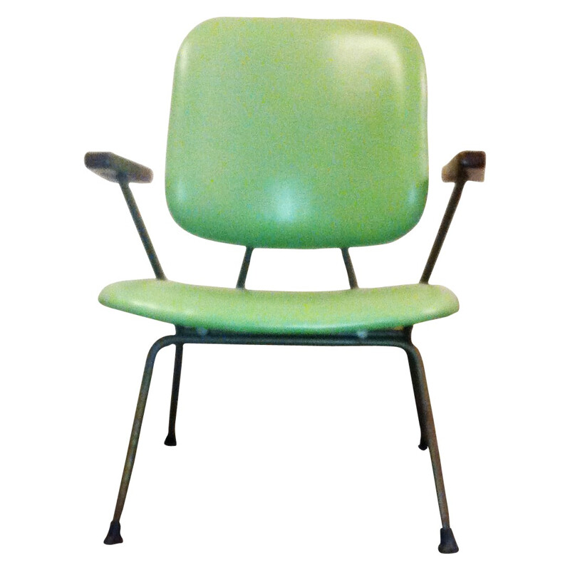 Paire de chaises vintage Kembo vertes, H.W. GISPEN - années 50