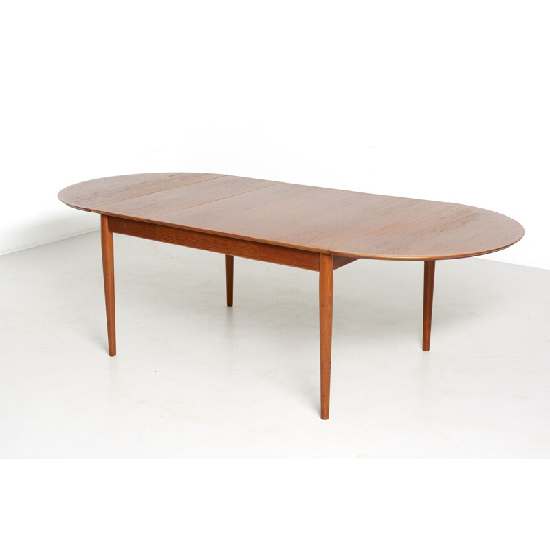 Vintage Drop Leaf Dining Table by Arne Vodder for Sibast, Denmark, 1950s