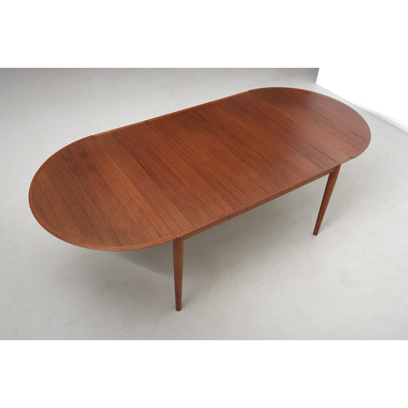 Vintage Drop Leaf Dining Table by Arne Vodder for Sibast, Denmark, 1950s