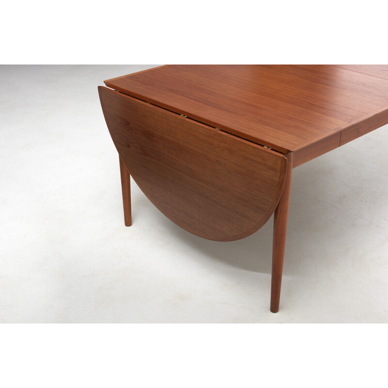 Vintage Drop Leaf Dining Table by Arne Vodder for Sibast, Denmark, 1950s