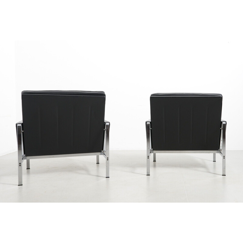 Pair of vintage Easy Chairs Model FK 6720 by Preben Fabricius & Jørgen Kastholm for Kill International, Germany 1960
