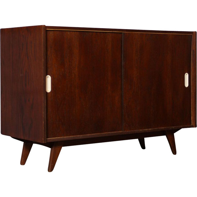 Vintage oak chest of drawers model U-452 by Jiri Jiroutek 1960