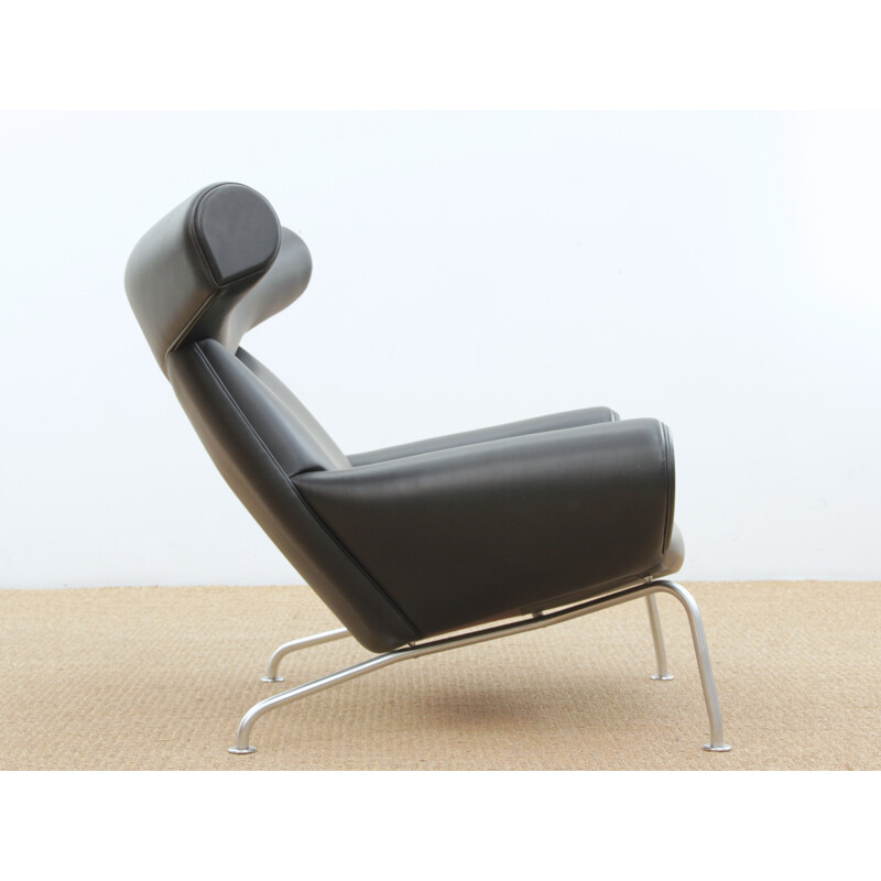 Fauteuil vintage modèle Ox Chair noir scandinave 2006