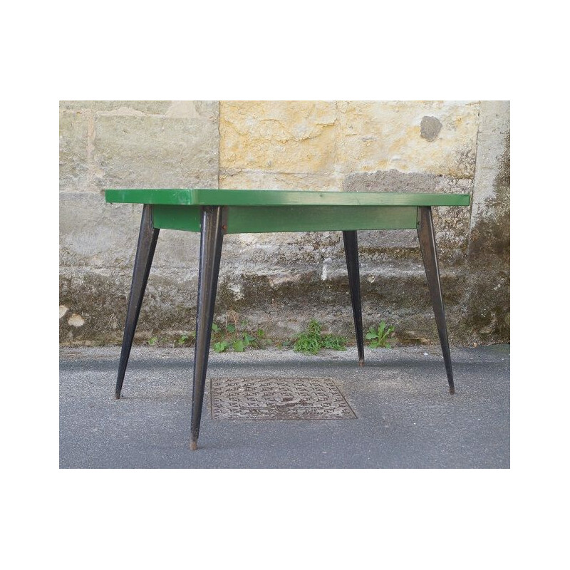 Vintage table model 55 Tolix by Xavier Pauchard 1950 