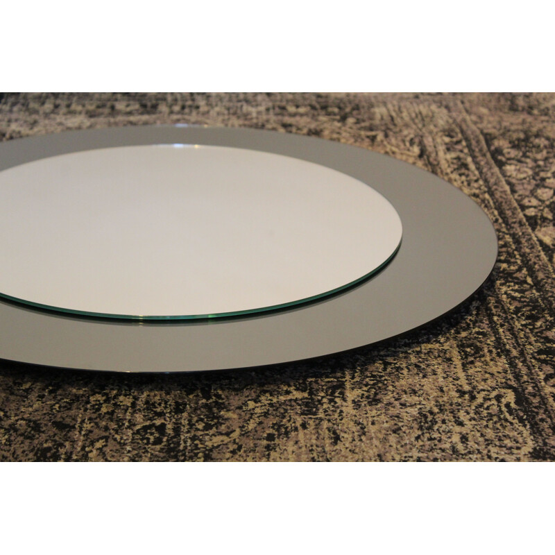 Vintage Mirror Oblò, Round Shape, Contemporary  in Glass, Italy