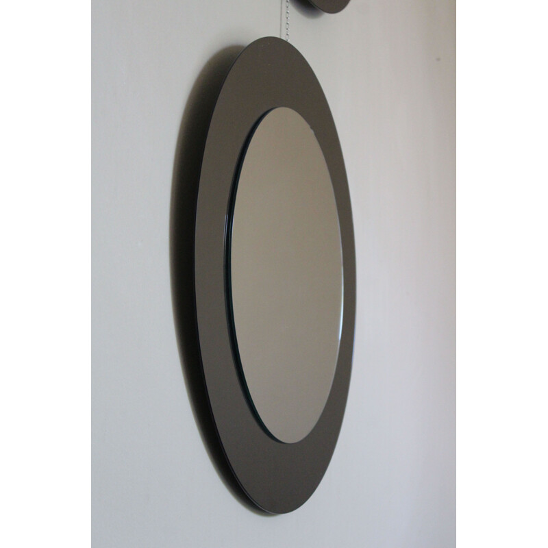Vintage Mirror Oblò, Round Shape, Contemporary  in Glass, Italy