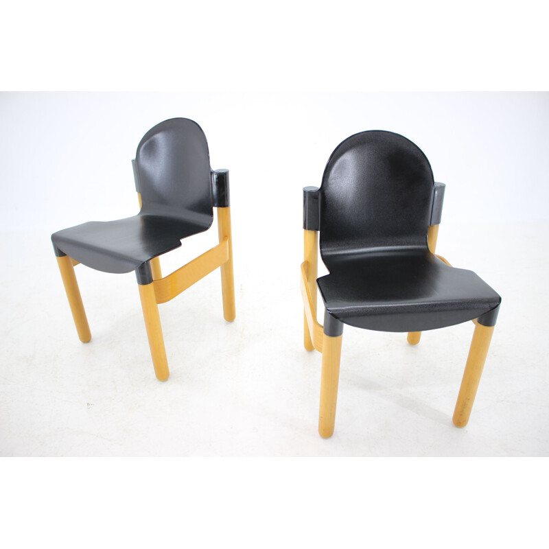 Pair of Mid Century Chair FLEX by Gerd Lange for Thonet, Germany, 1970s