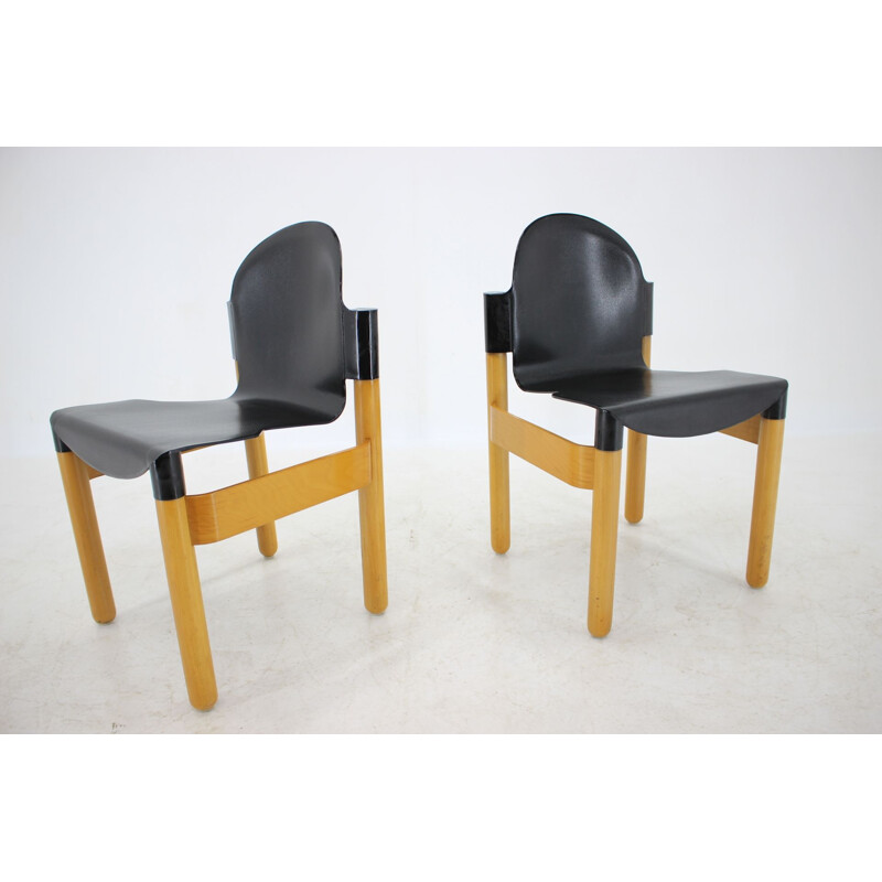 Pair of Mid Century Chair FLEX by Gerd Lange for Thonet, Germany, 1970s